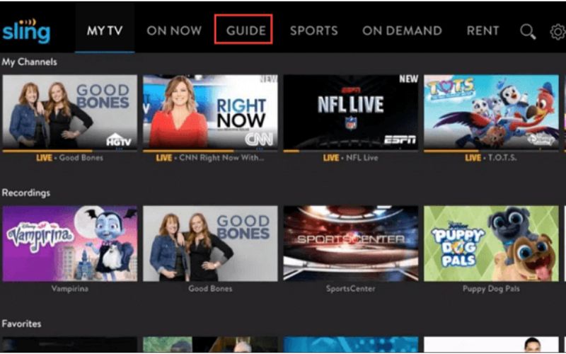 find the show you want to record