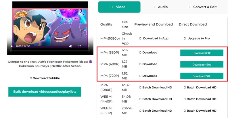 download youtube video
