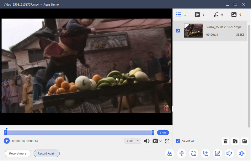 preview the recorded video