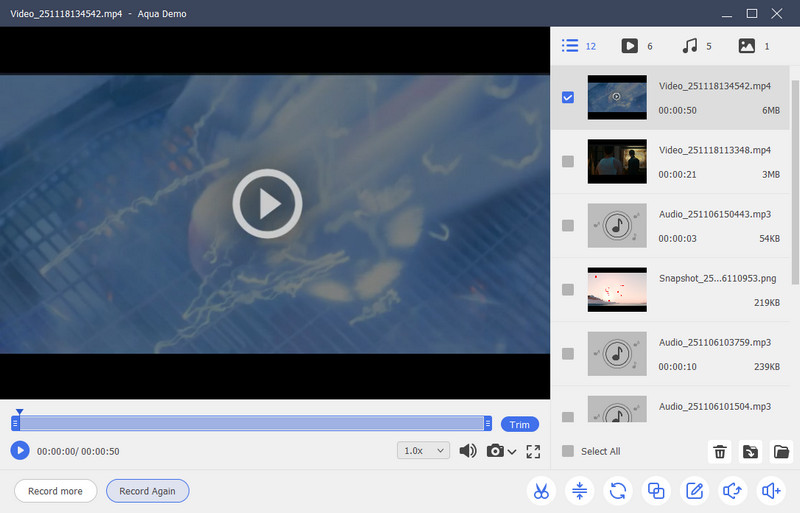 preview the recorded video