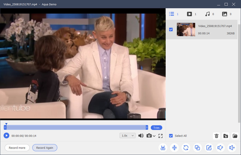 check the video playback