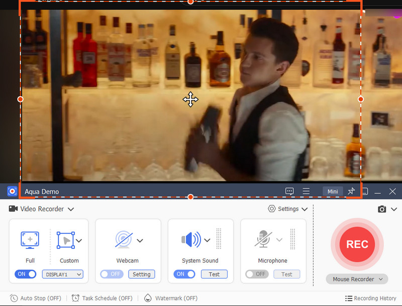 start recording sky go video