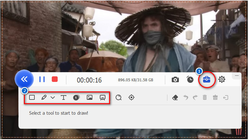 start recording protected videos