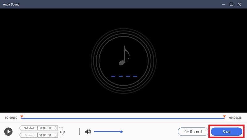 save recording