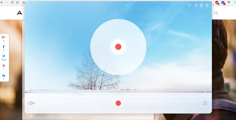 free audio recorder interface