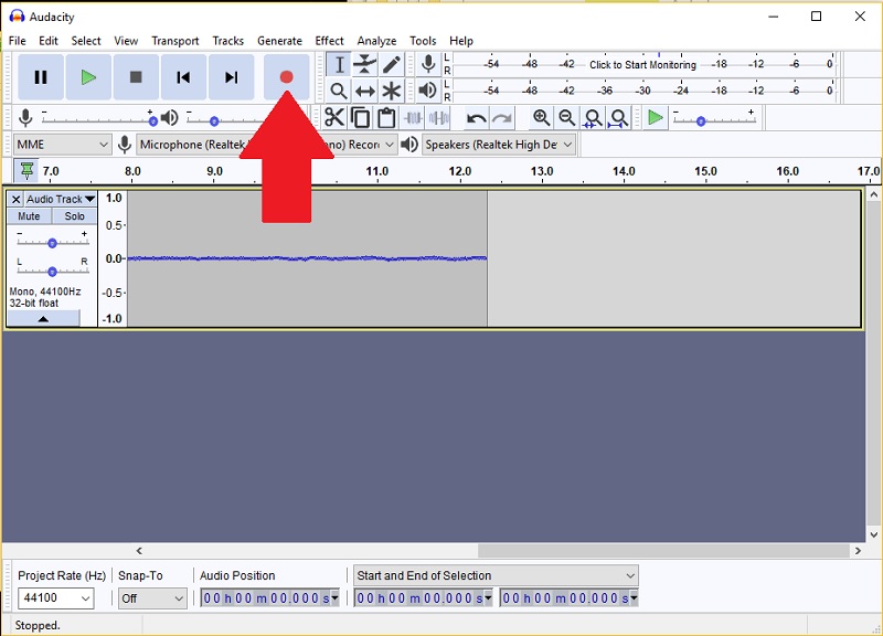 audacity step 2