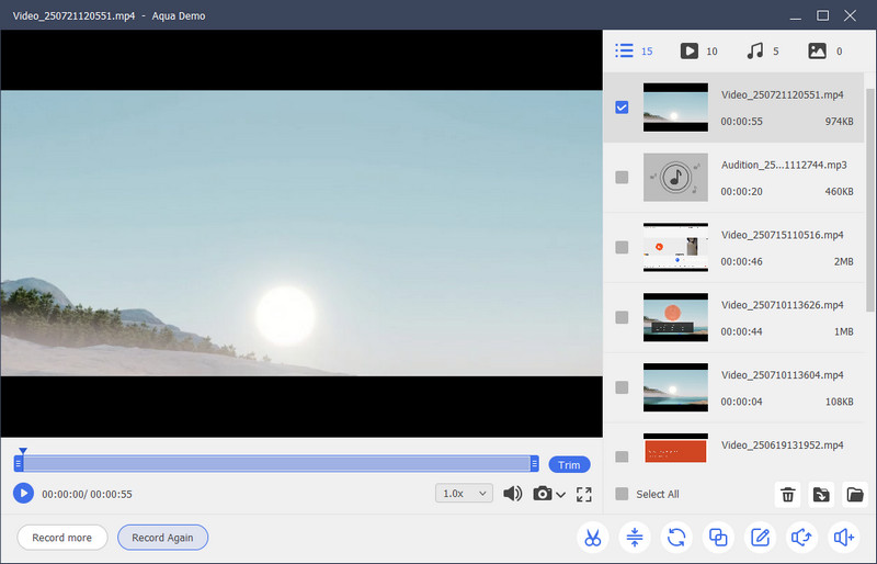 preview the recording