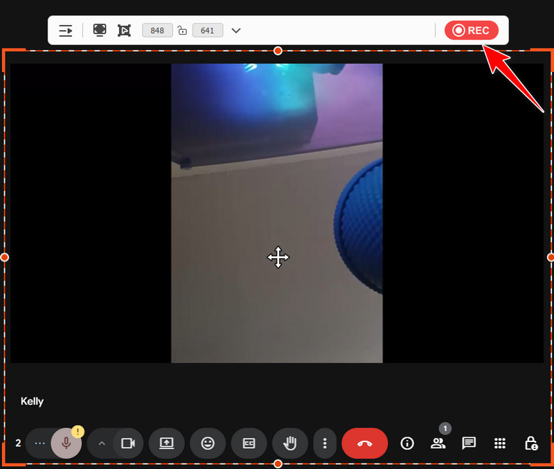 start to record you google meet session