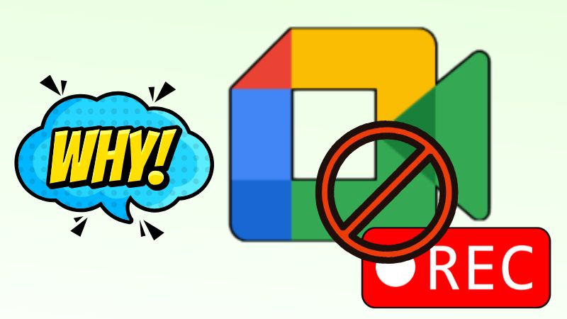 common causes why google meet recording is not available