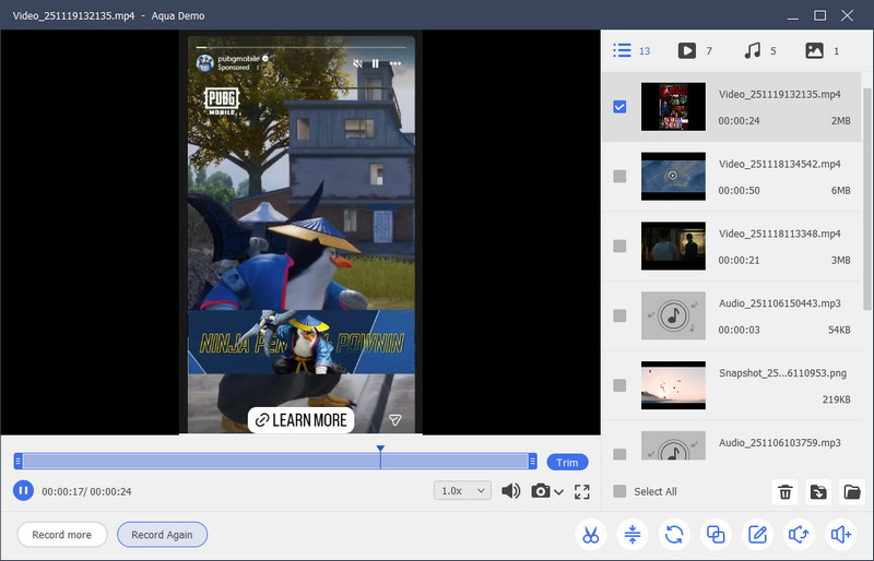 preview recorded stories