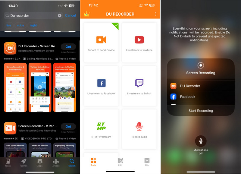use du recorder to capture botim calls on iphone
