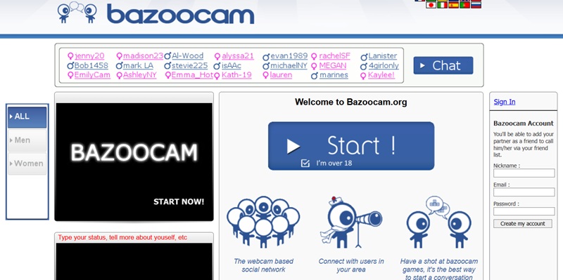 omegle alternatives bazoocam