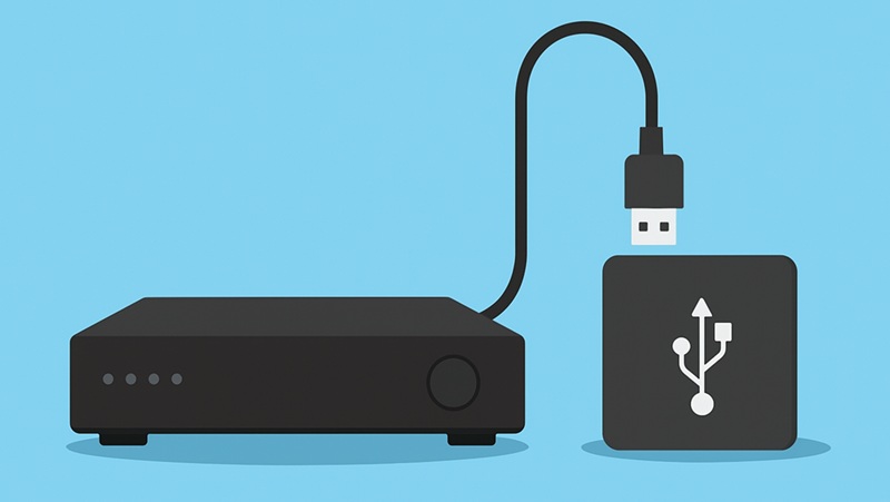 connect storage to dvr