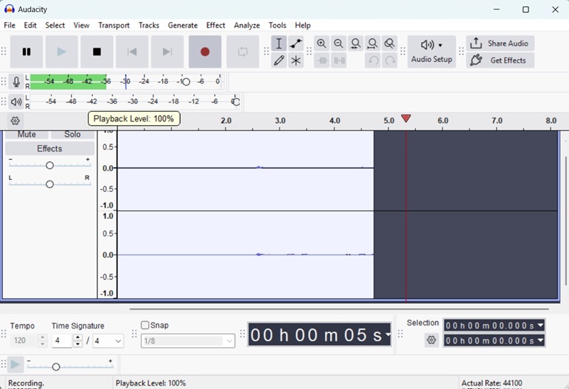 audacity recording