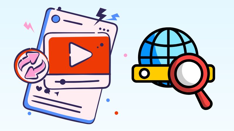 search for reuploads on different websites