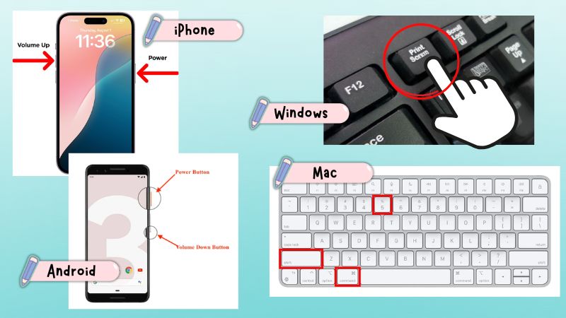 take a screenshot on tinder using default ways
