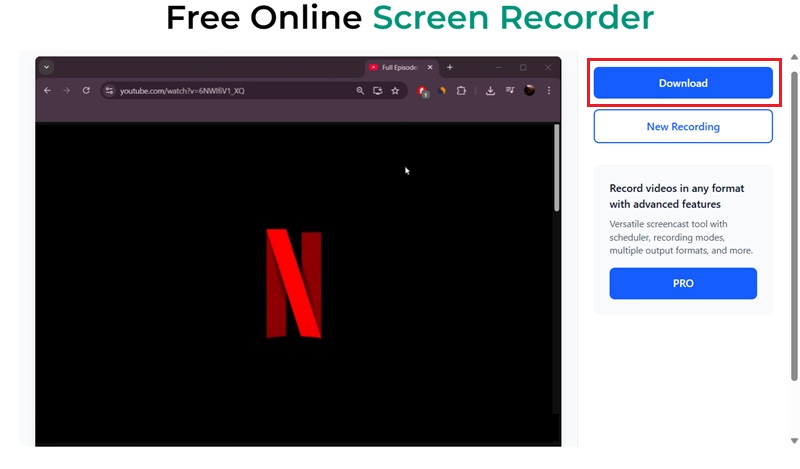 download recorded netflix content