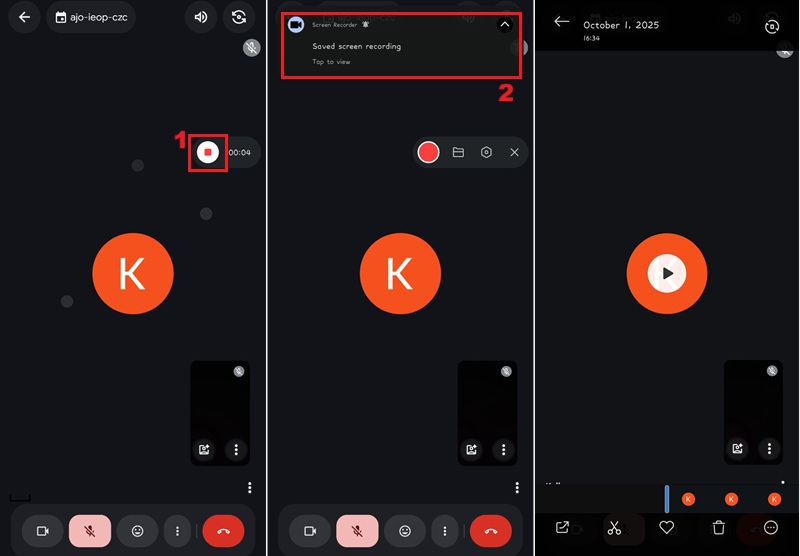 stop recording on android