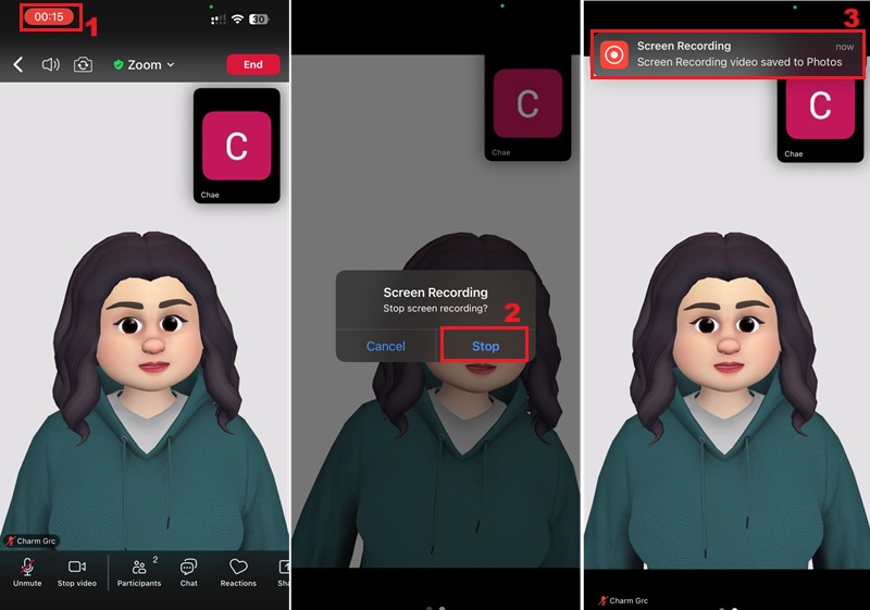 stop ios recording