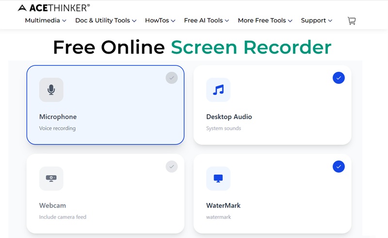 free online screen recorder