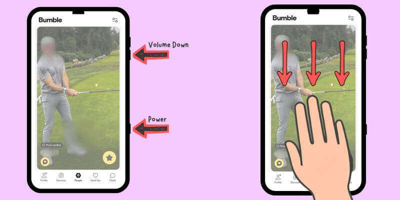 screenshot bumble on android